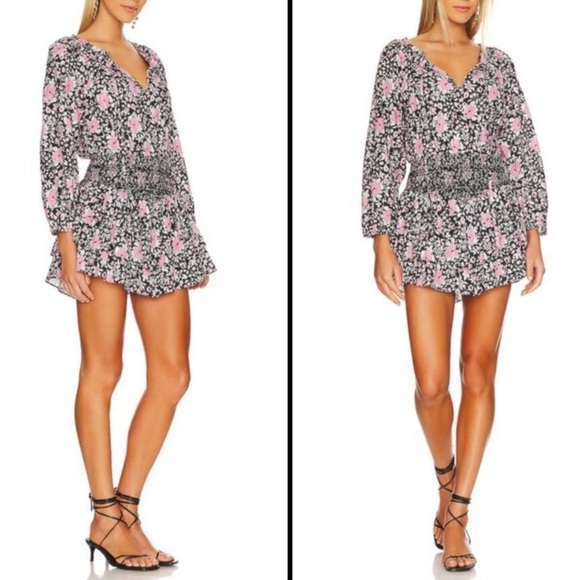 LOVESHACKFANCY Netra Dress in Raspberry Spice Latte - Picture 5 of 8